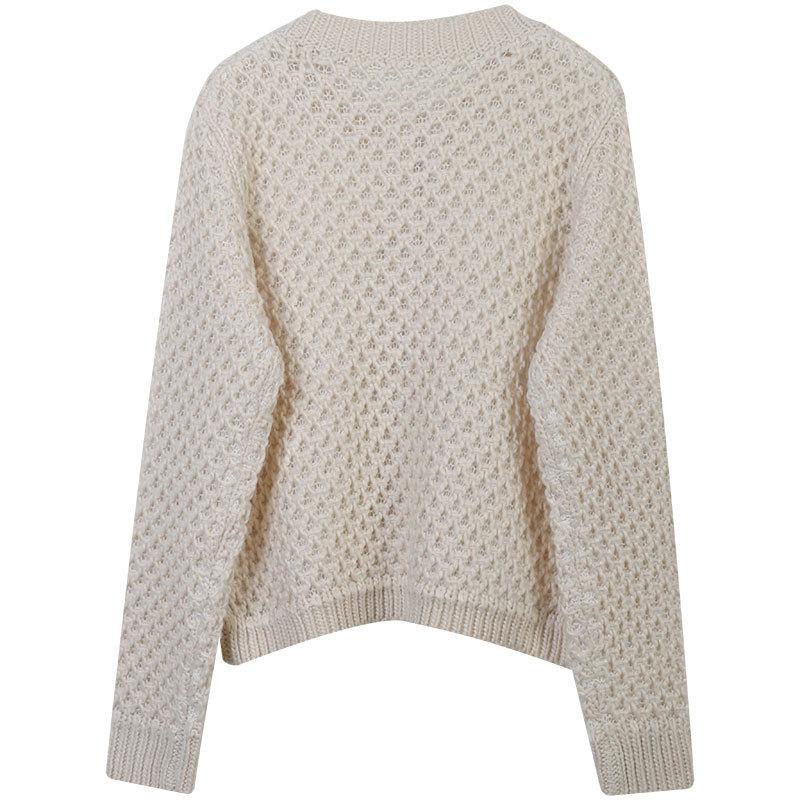 Pull, Gilet, Sweatshirt  Femme | Pull Col Rond Manches Longues Pull, Gilet, Sweatshirt Ecru